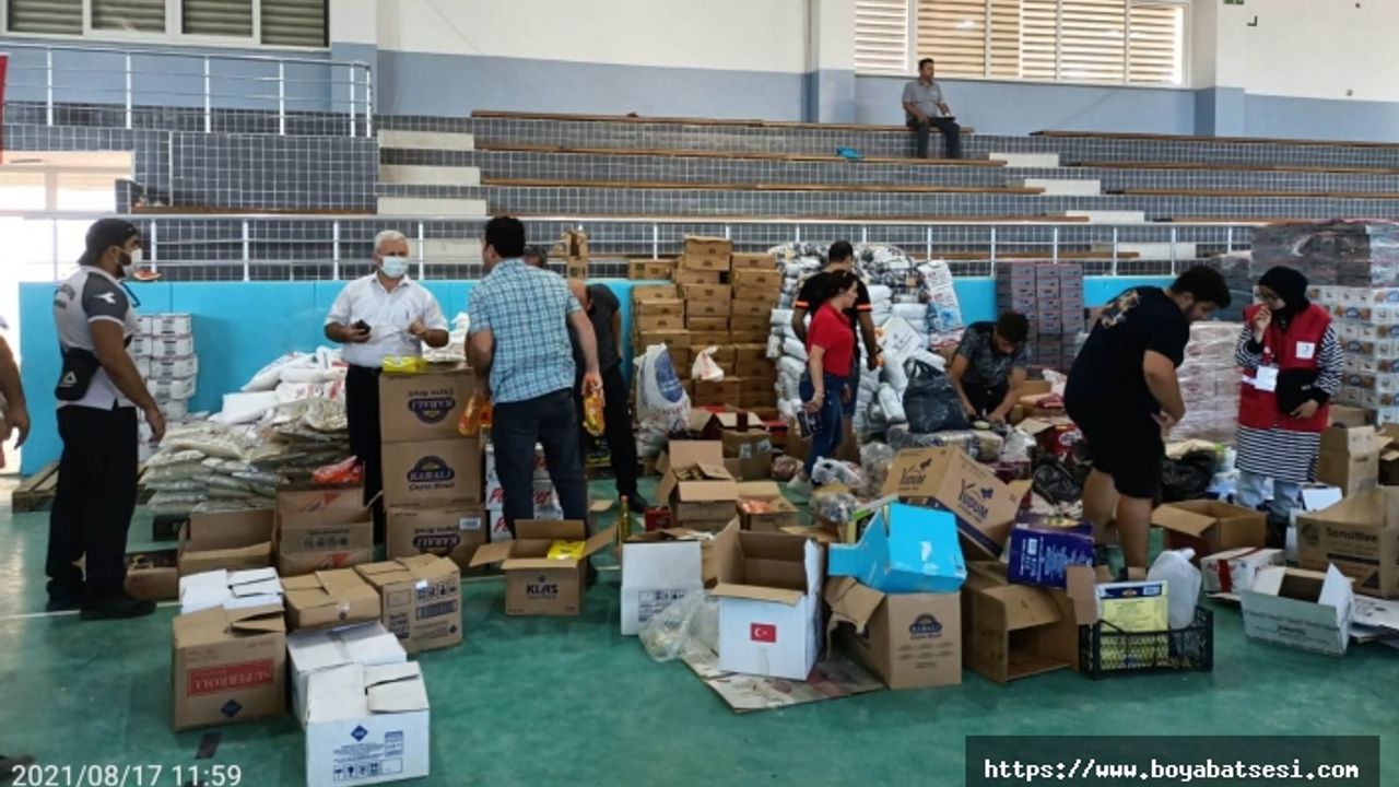 Boyabat Gençlik ve Spor Müdürlüğü'nden Ayancık'a destek 