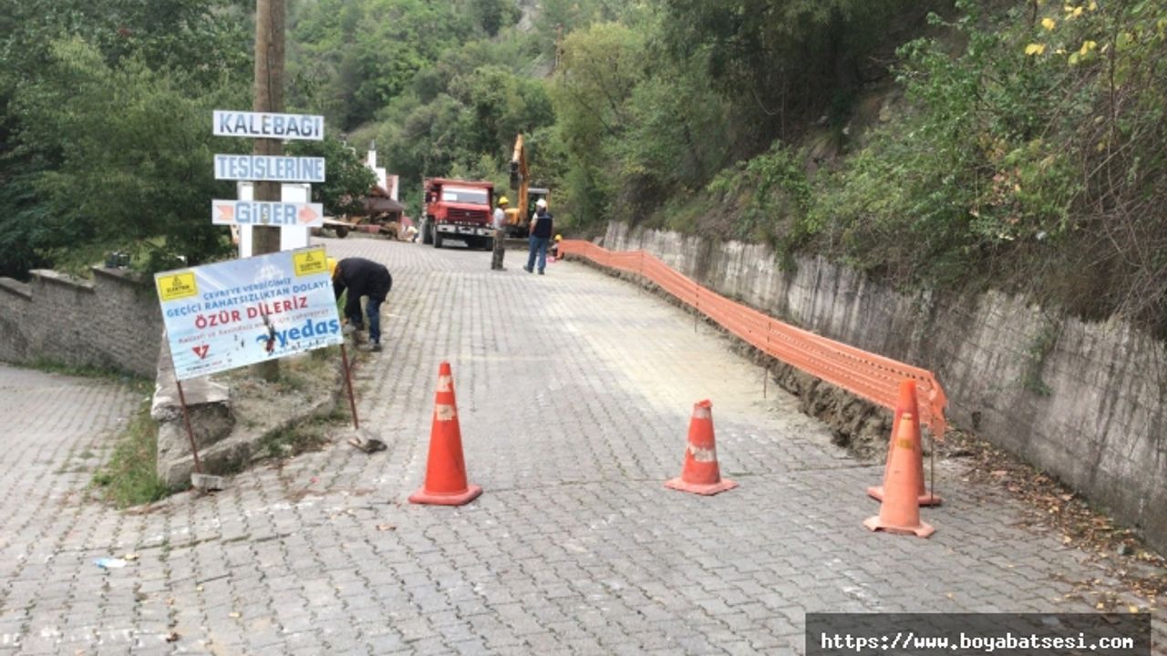Boyabat Kalebağı'nda elektrik hatları yer altına alınıyor