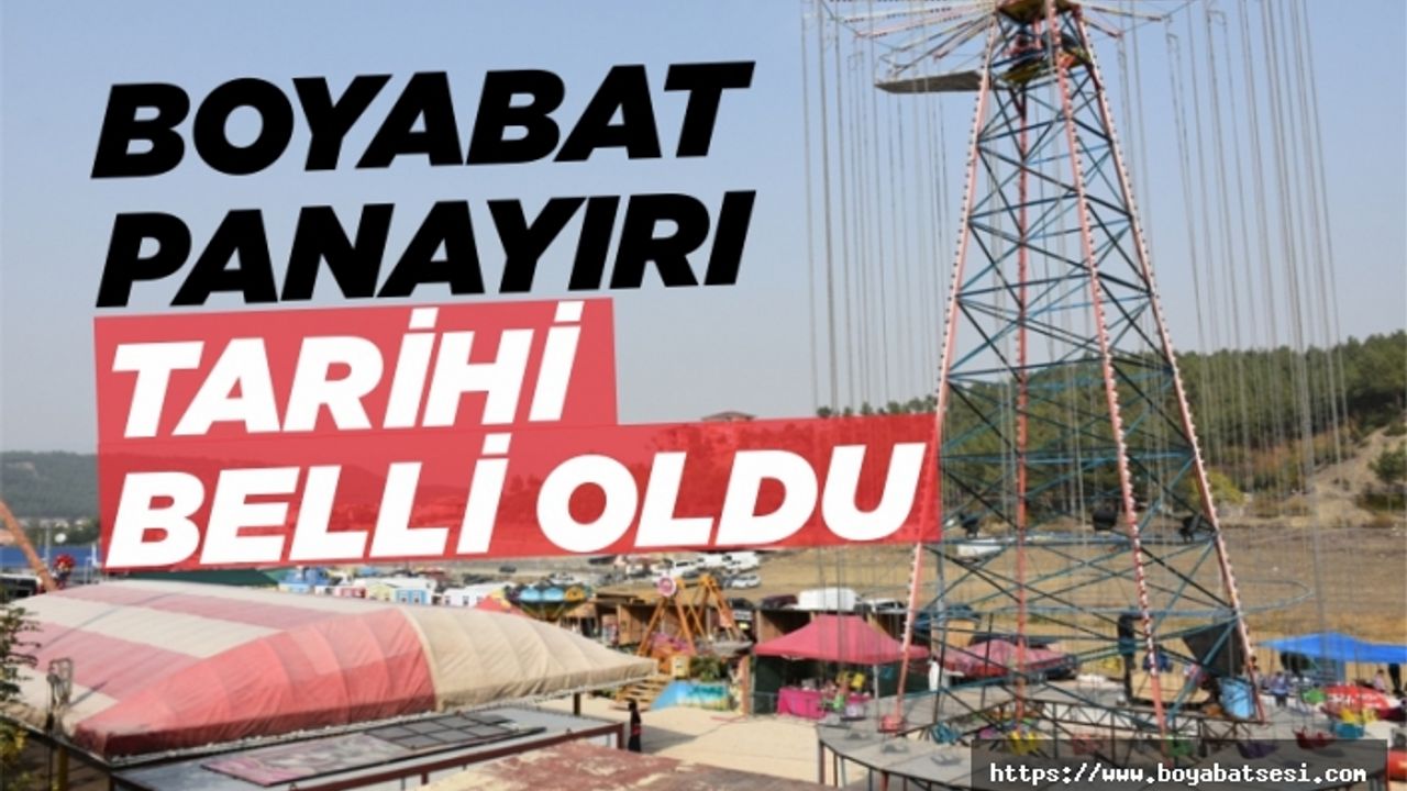 Tarihi Boyabat Panayırı 13-19 Ekim'de kuruluyor