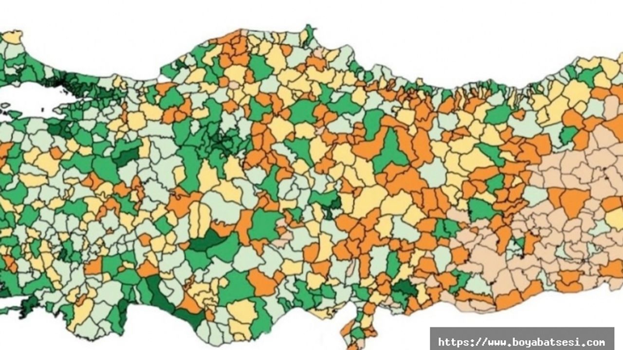 Boyabat 970 ilçe arasında 423' üncü sırada yer aldı