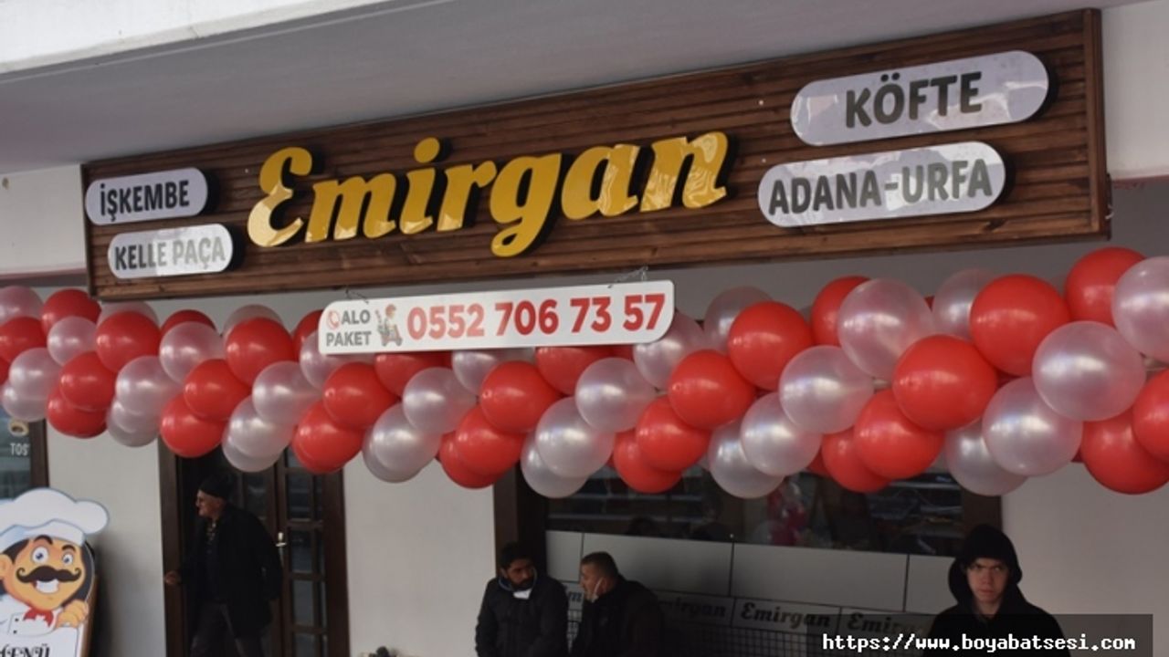 Boyabat'ta Emirgan Çorba ve Izgara Salonu açıldı