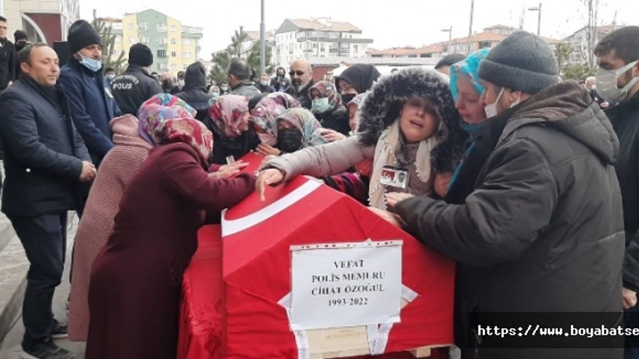 Boyabat'ta hayatını kaybeden polis memuru için Çorum'da tören düzenlendi