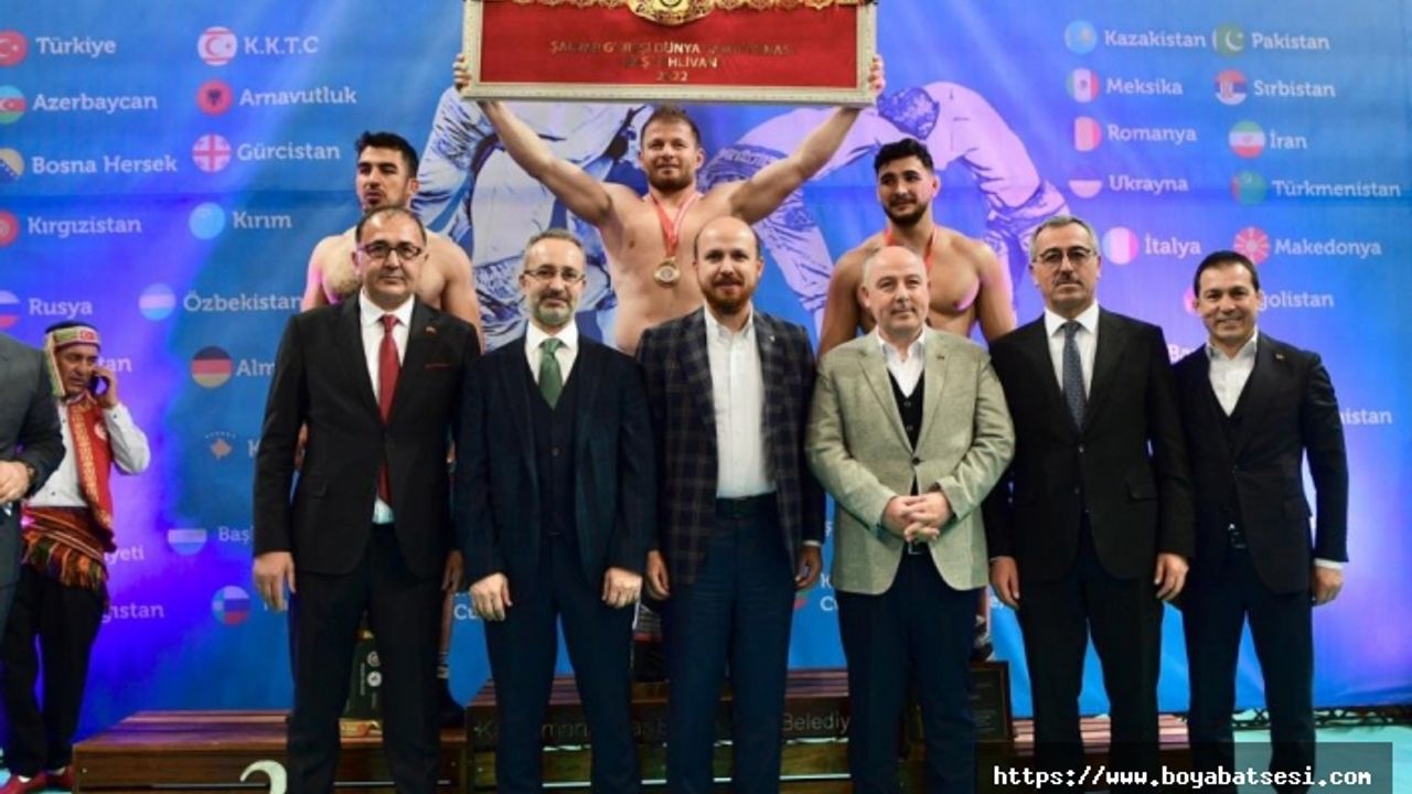 Durağanlı pehlivan Mustafa Taş Şalvar Güreşi Dünya üçüncüsü oldu