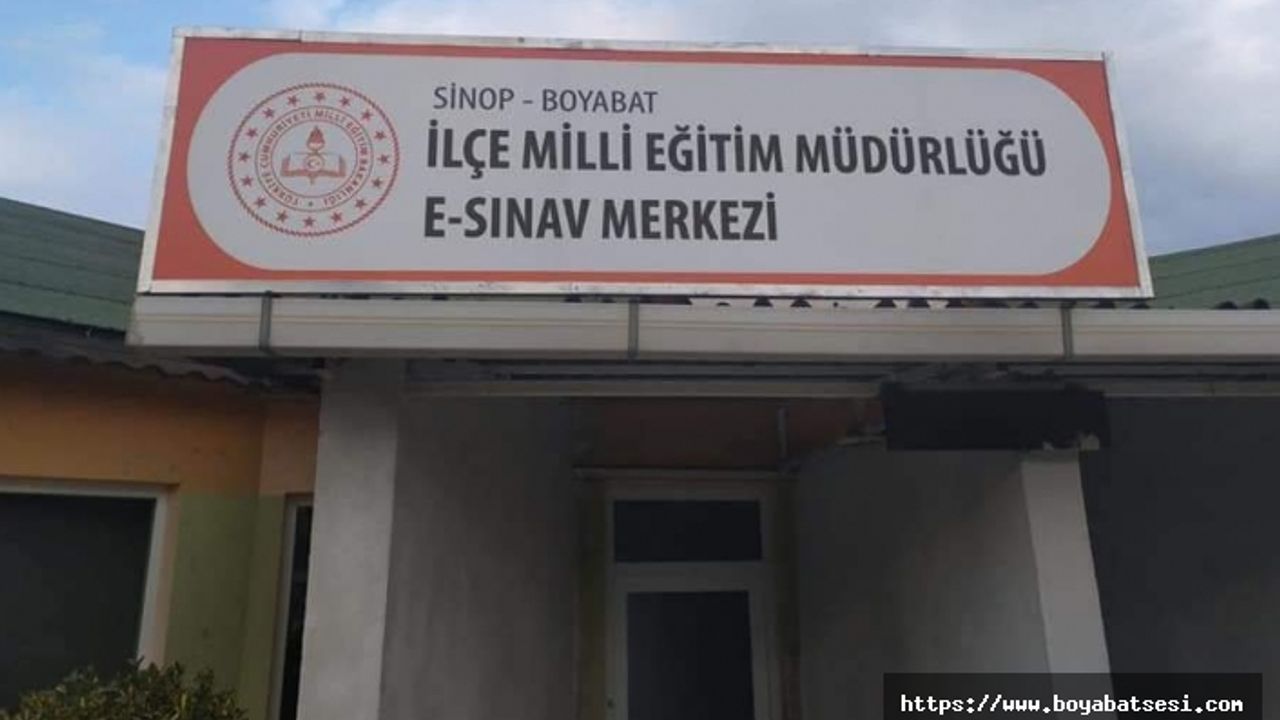 E- Sınavlar artık Boyabat'ta yapılıyor 