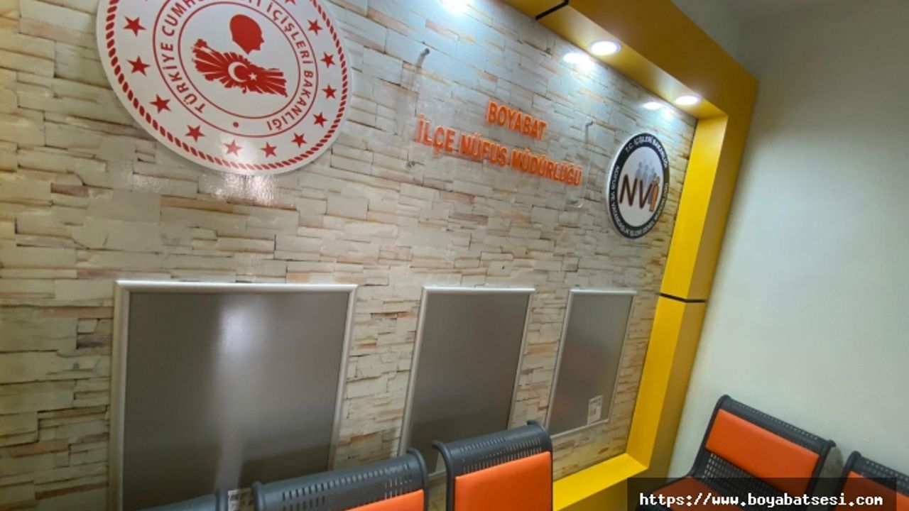Boyabat Nüfus Müdürlüğü yeni kaymakamlık binasına taşındı