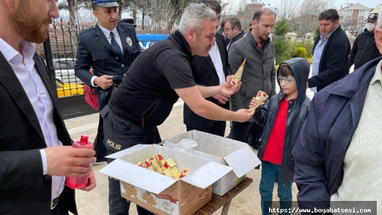 Boyabat'ta polis haftası kutlamalarında mevlit okutuldu