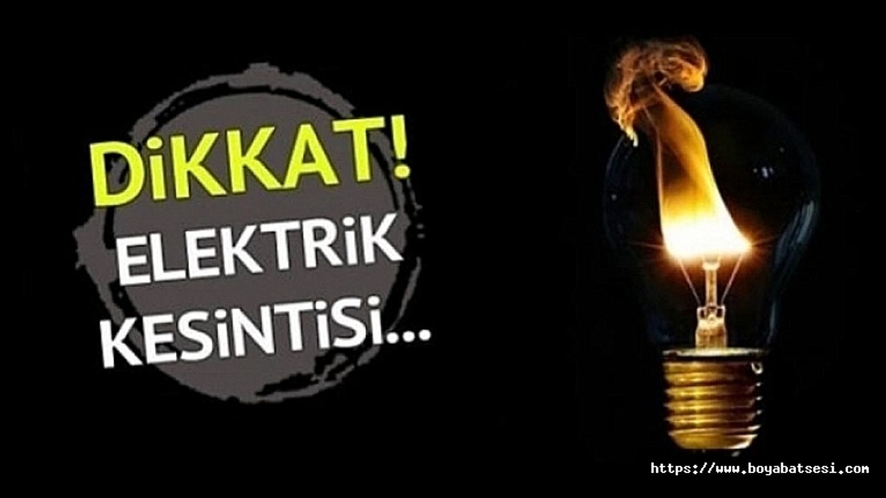 Kumluk Mahallesi'ne 3 saat elektrik verilemeyecektir