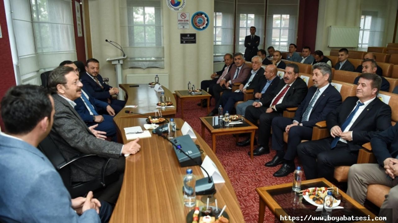 TOBB Başkanı M.Rifat Hisarcıklıoğlu Boyabat'ta