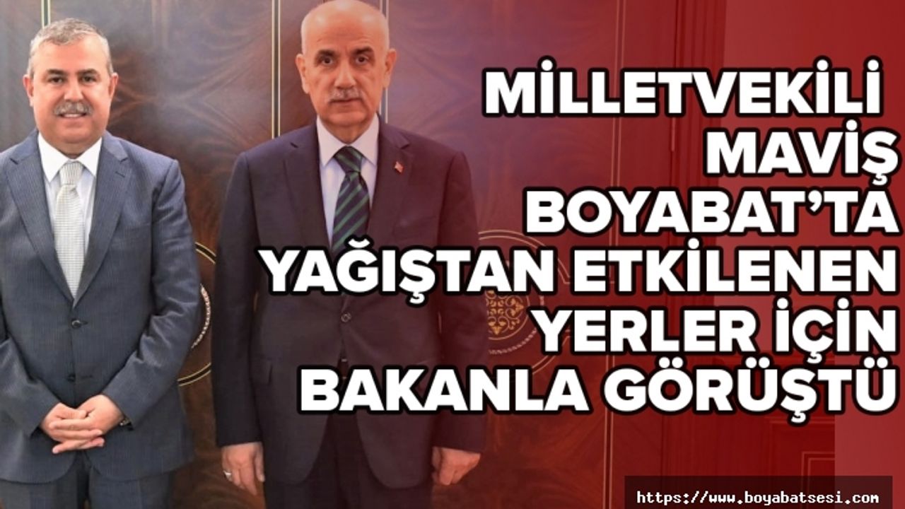 Bakan Kirişçi: “Tüm imkanlarımızla  Boyabat’ın yanınızdayız”