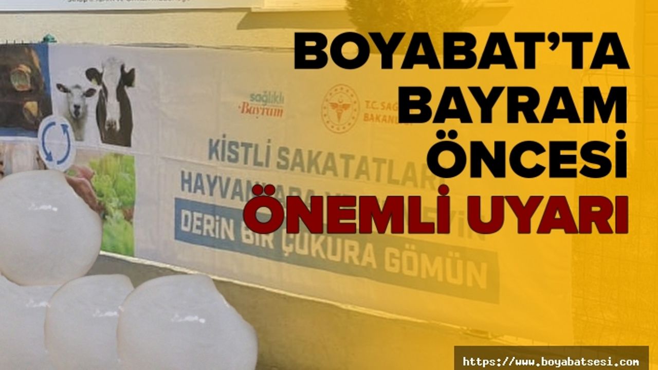 Boyabat’ta kurban bayramı öncesi kist hidatik uyarısı