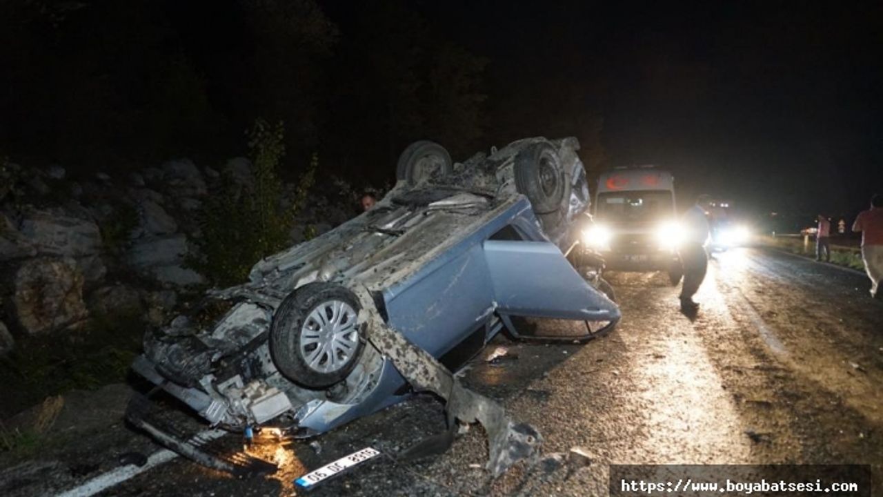 Boyabat Kastamonu yolunda feci kaza: 3 ölü, 5 yaralı
