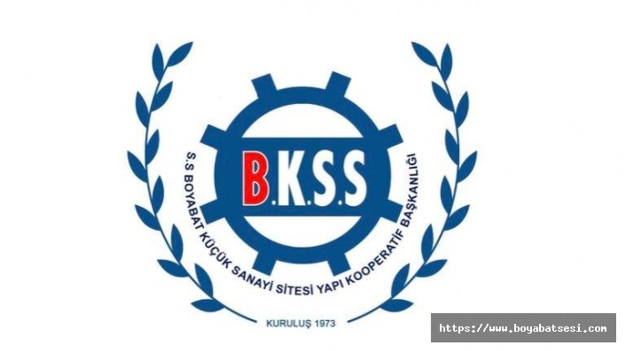Boyabat Küçük Sanayi Sitesi Yapı Kooperatifi Başkanlığından Teşekkür