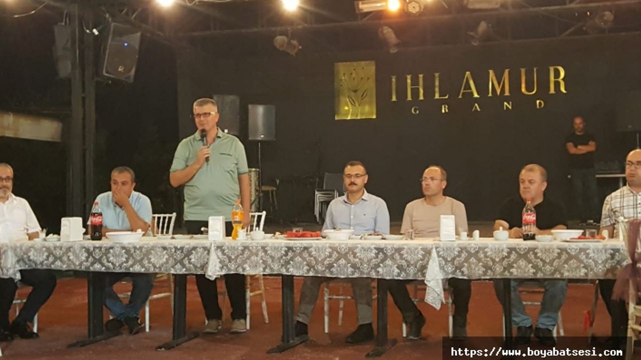 Boyabat Malmüdürü Yahya Şahin’e veda yemeği 