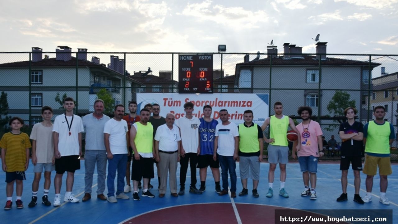 Boyabat'ta "30 Ağustos Basketbol Turnuvası" başladı.