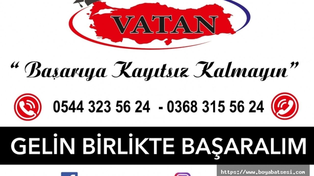 Özel Boyabat Vatan kişisel gelişim kursunda kayıtlar devam ediyor