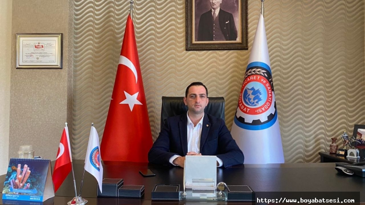 Boyabat TSO Başkanı Abdullah Genç basın açıklaması gerçekleştirdi