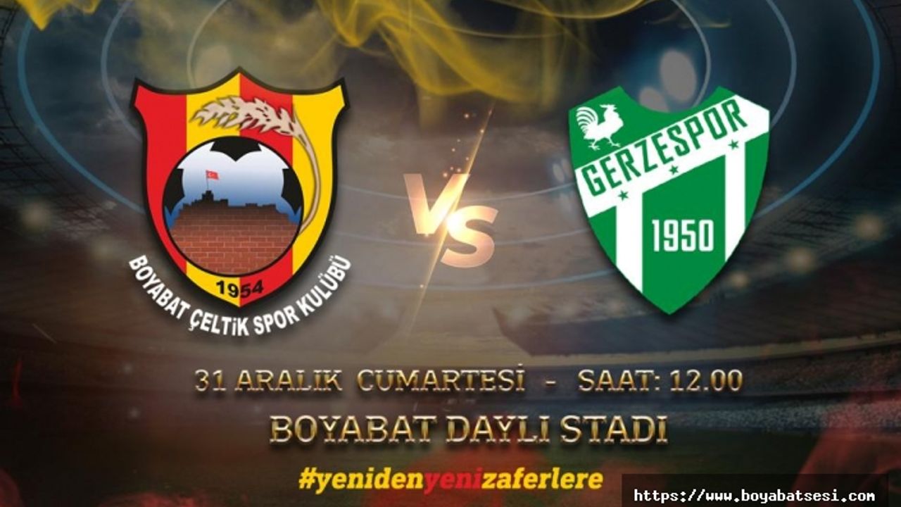 Boyabat Çeltikspor yarın Gerzespor’u ağırlıyor
