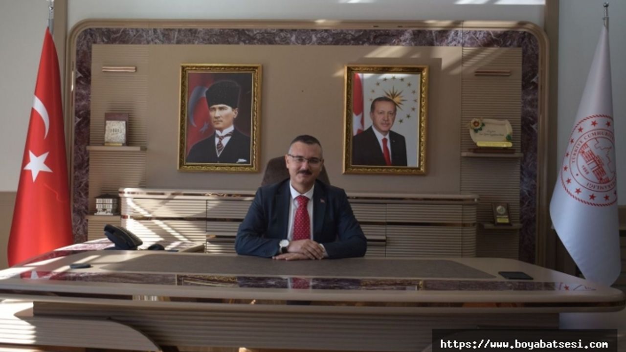 Boyabat Kaymakamı Enver Yılmaz Üç Ayların başlaması münasebetiyle mesaj yayımladı