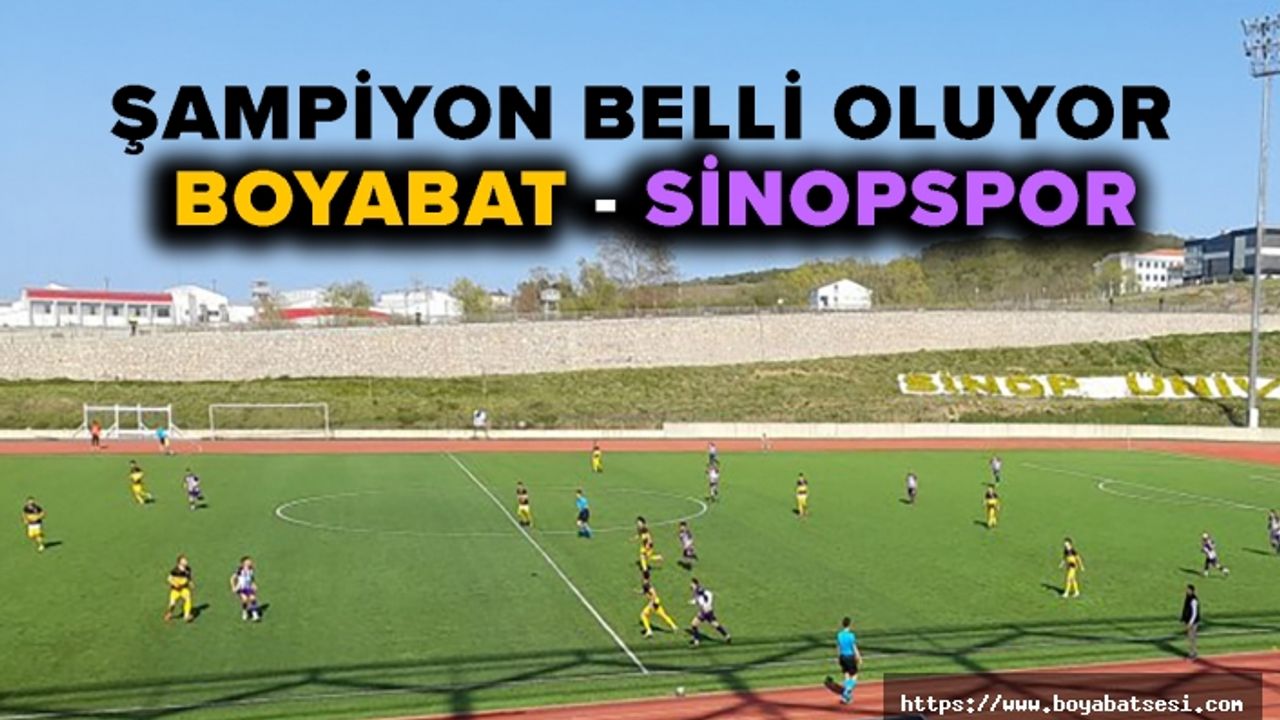 Boyabat 1868 Spor - Sinopspor play off karşılaşmasına çıkıyor