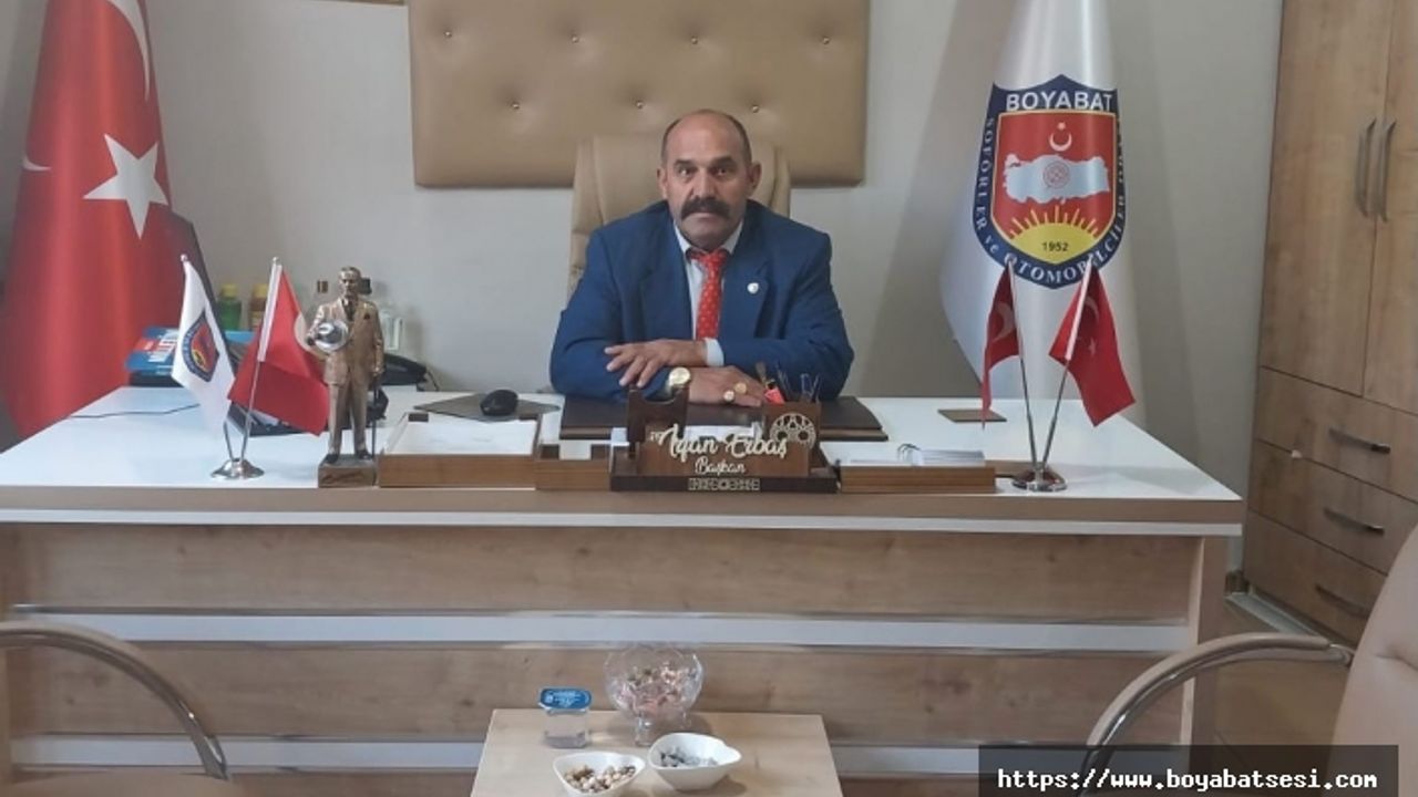 Boyabat Şoförler Odası Başkanı İrfan Erbaş sürücülere uyarılarda bulundu