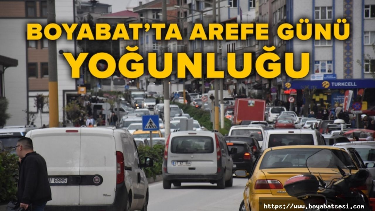Boyabat'ta vatandaşlar arefe gününde pazar yerine akın etti