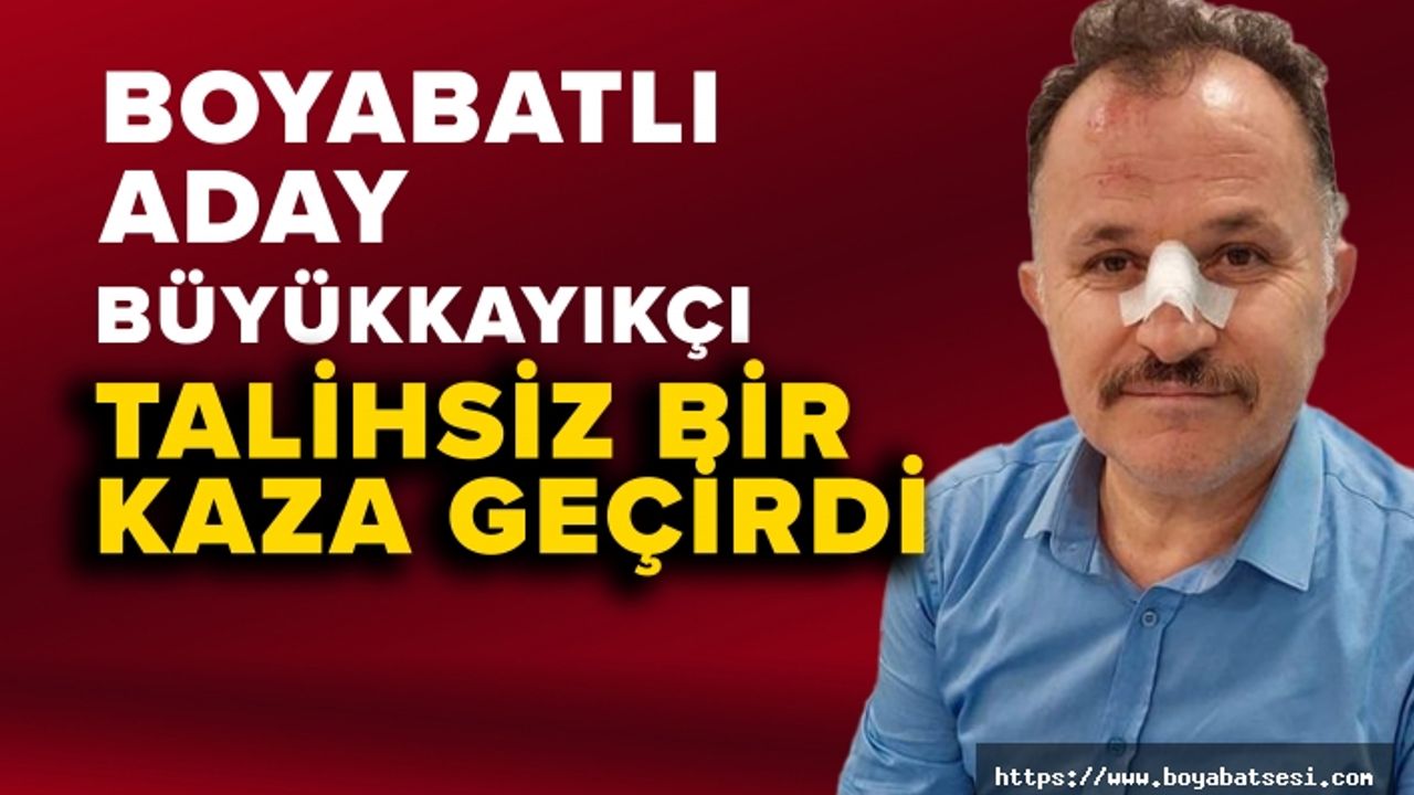 MHP Sinop Milletvekili adayı Büyükkayıkçı seçim çalışmaları sırasında talihsiz bir olay yaşadı