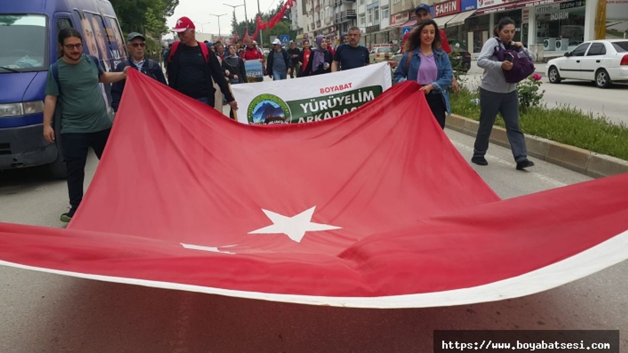 Boyabat’ta tarihten doğaya bahar yürüyüşü düzenlendi