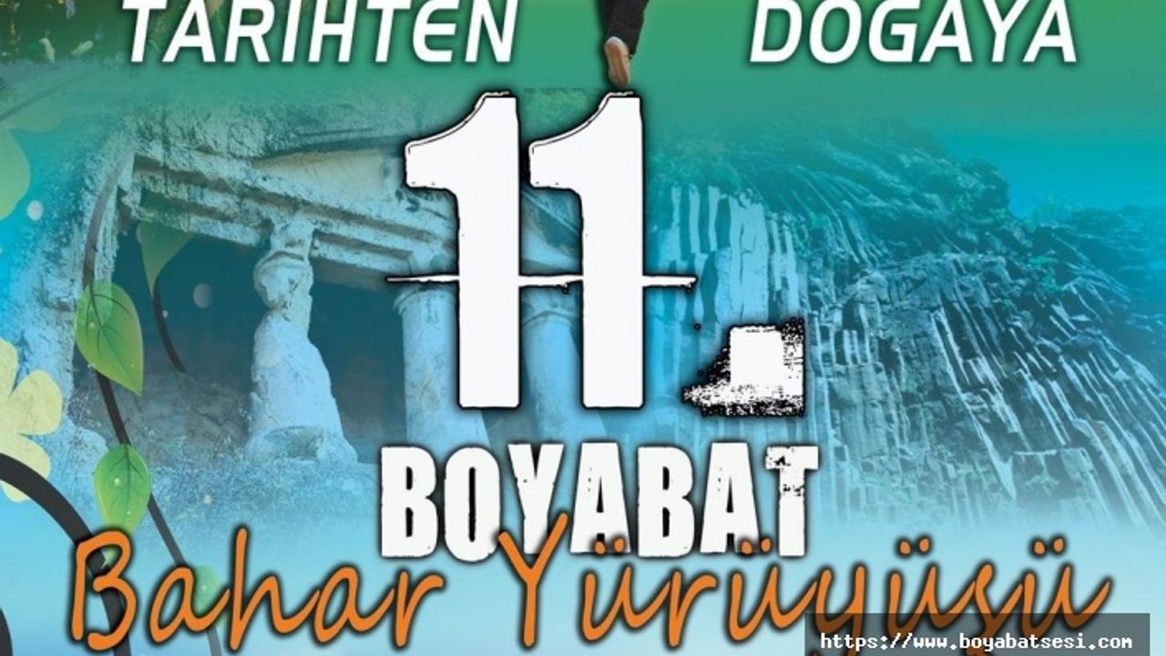 Boyabat’ta tarihten doğaya bahar yürüyüşü yarın gerçekleştirilecek