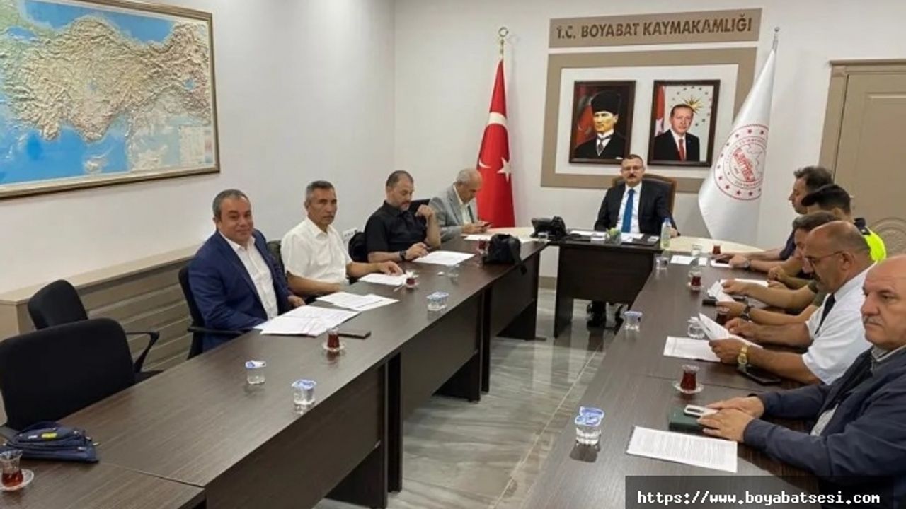 Boyabat’a Yükseköğretim Kurumları Sınavı (YKS) toplantısı yapıldı