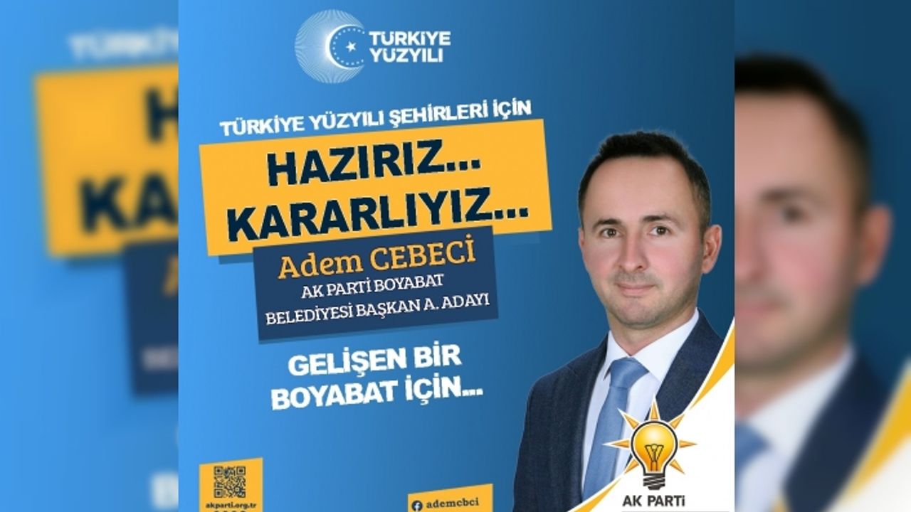 Ak Parti Boyabat Belediye Başkanlığı Aday adayı