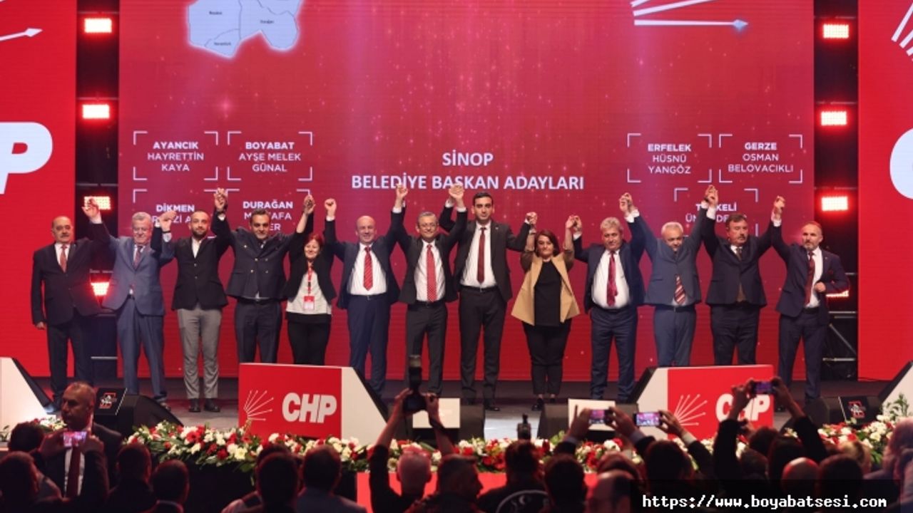 CHP Boyabat Belediye Başkan Adayını tanıttı