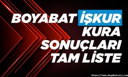 Boyabat’ta İŞKUR Kura çekimi sonuçları