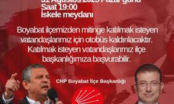 Boyabat CHP İlçe Başkanlığından Duyuru