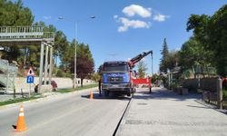Boyabat’ta Üstgeçit Yıkılıyor