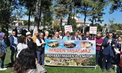 Bakanlık önünde Boyabat maden protestosu
