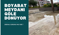 Boyabat Kent Meydanı’nda drenaj sorunu mu var ?