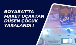 Boyabat'ta maket uçaktan düşen çocuk yaralandı !