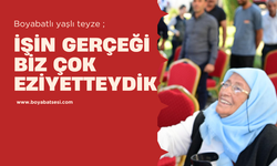 Boyabatlı yaşlı teyze memnuniyetini dile getirdi ‘’ İşin gereği biz çok eziyetteydik ‘’