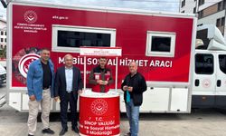 Boyabat'ta Mobil Sosyal Hizmet Merkezi vatandaşlarla buluştu.