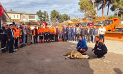 Boyabat Karayolları ekiplerinin kar mücadelesi başladı