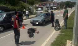 Boyabat'ta otomobil engelli vatandaşa çarptı !