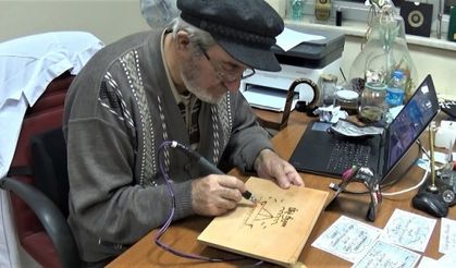 Boyabat'ta karikatüre adanan ömür: 40 yıldır çiziyor