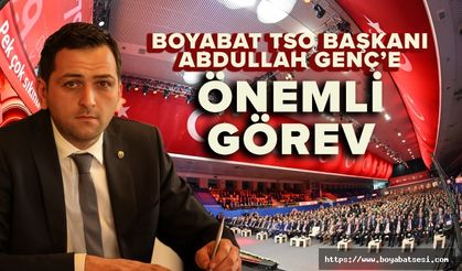 Başkan Abdullah Genç'e TOBB'da yeni görev