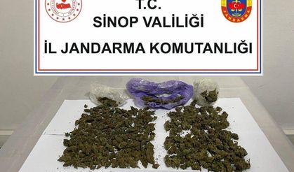 Sinop İl Jandarma Komutanlığı uyuşturucu operasyonu yaptı