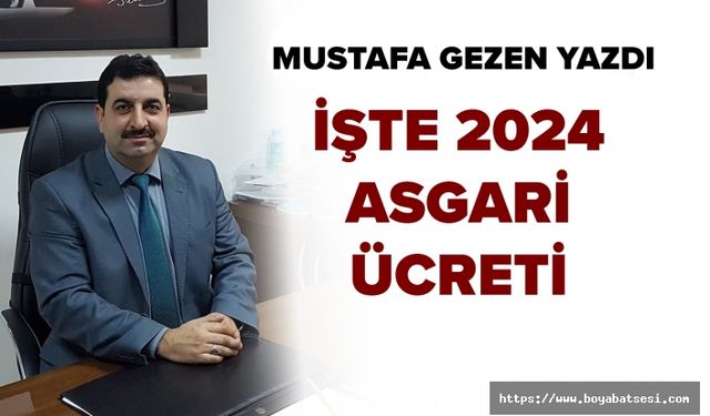 2024 Yılı asgari ücretin detayları