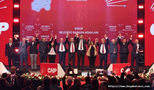 CHP Boyabat Belediye Başkan Adayını tanıttı