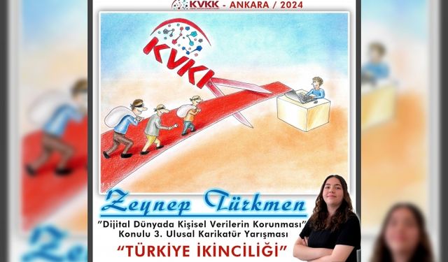 ZEYNEP TÜRKMEN KARİKATÜRDE TÜRKİYE İKİNCİSİ