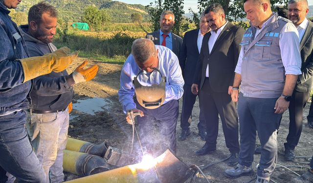 Durağan-Boyabat Doğalgaz Boru Hattı Projesi'nde çalışmalar sürüyor