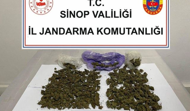 Sinop İl Jandarma Komutanlığı uyuşturucu operasyonu yaptı