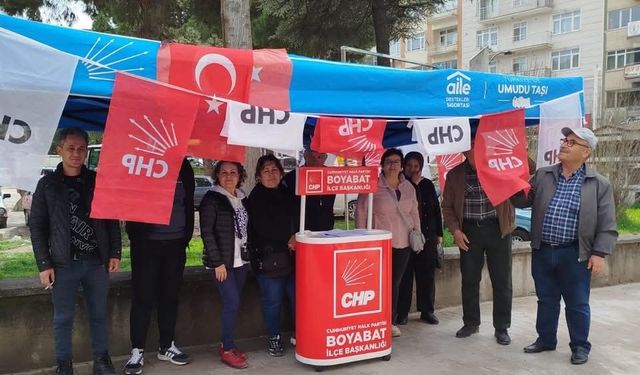 CHP BOYABAT İLÇE BAŞKANLIĞI ERKEN SEÇİM İMZA KAMPANYASI